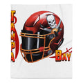 Tampa Bay Skull Football Helmet Blanket