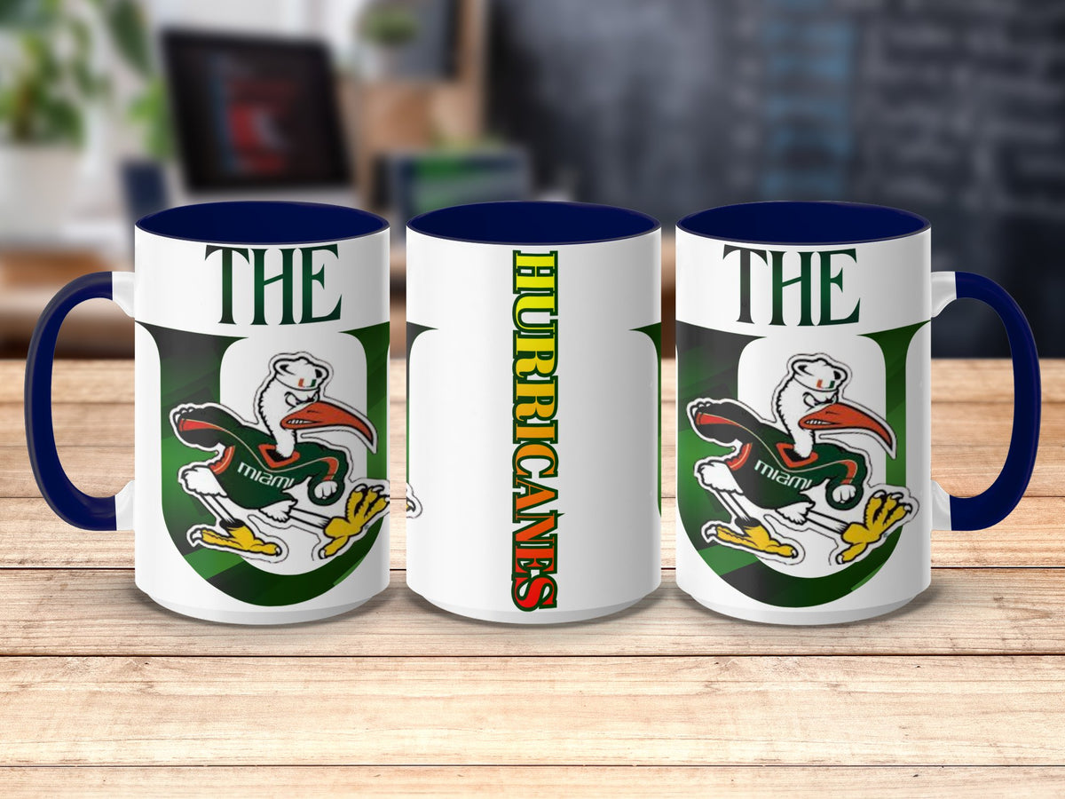 Miami Hurricanes The U Ibis Mug – print detail