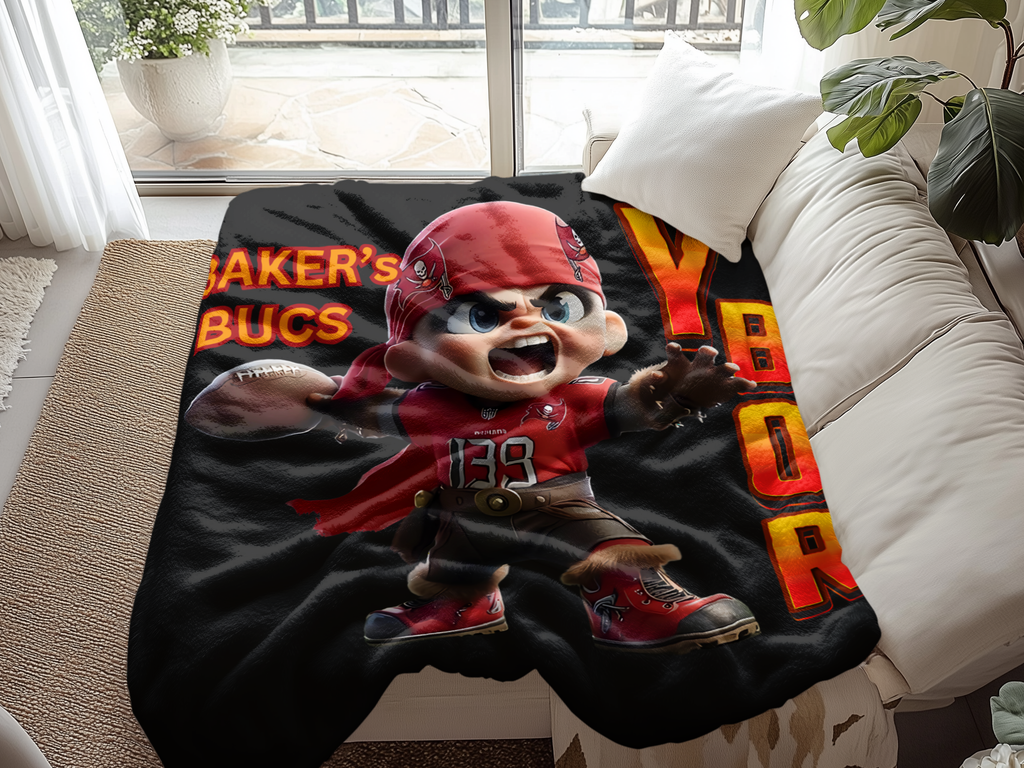 Baker's Bucs Ybor Blanket for Cozy Nights