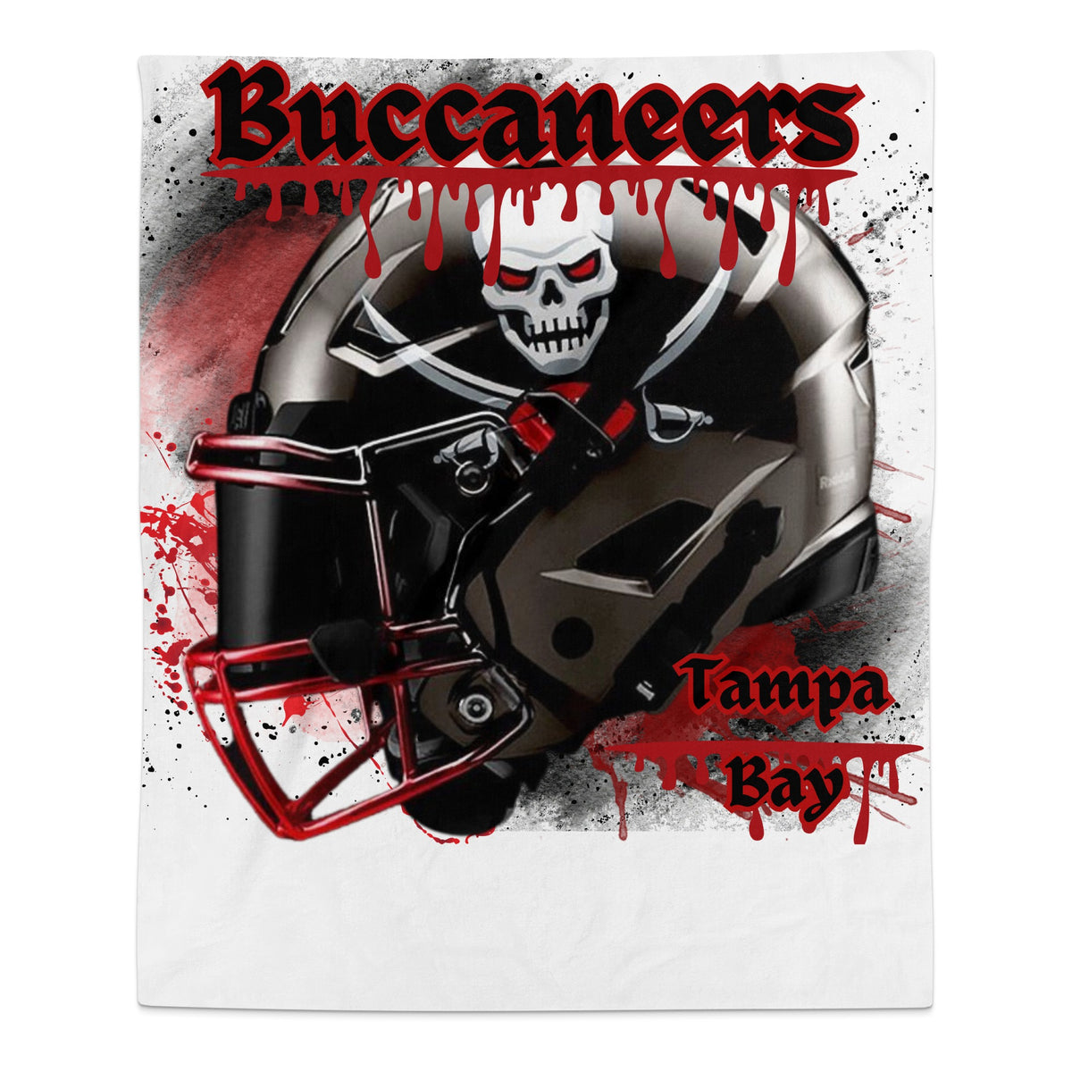 Buccaneers Tampa Bay Helmet Graphic Blanket