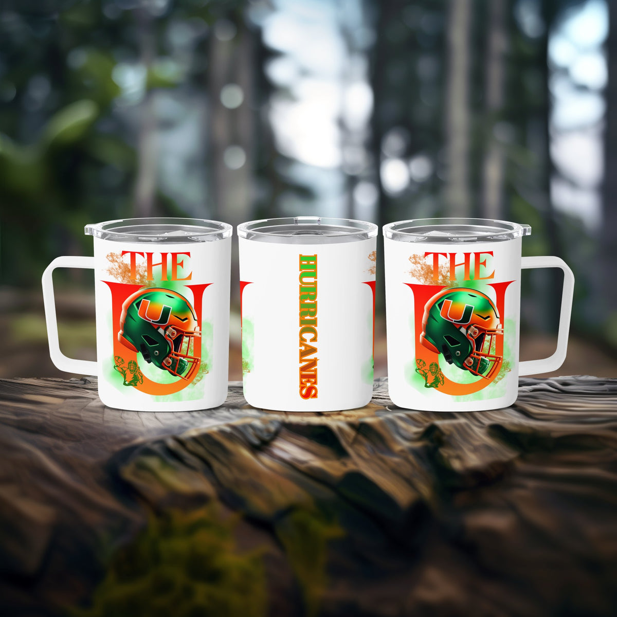 Miami Hurricanes The U Helmet Collector Mug – lifestyle look