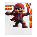 Baker's Bucs Ybor City Character Design Blanket
