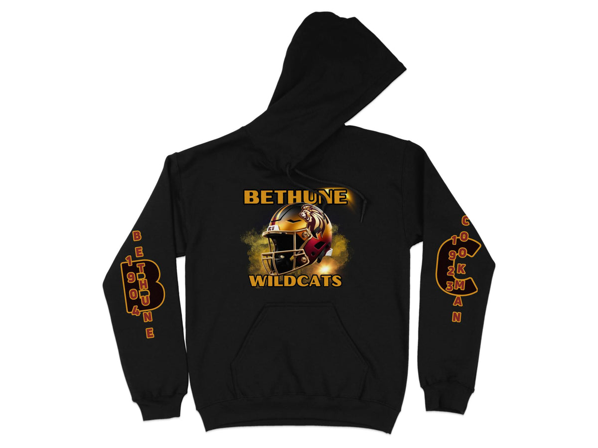 Bethune-Cookman Wildcats Maroon & Gold Helmet Hoodie – HBCU apparel by Educated N Fly