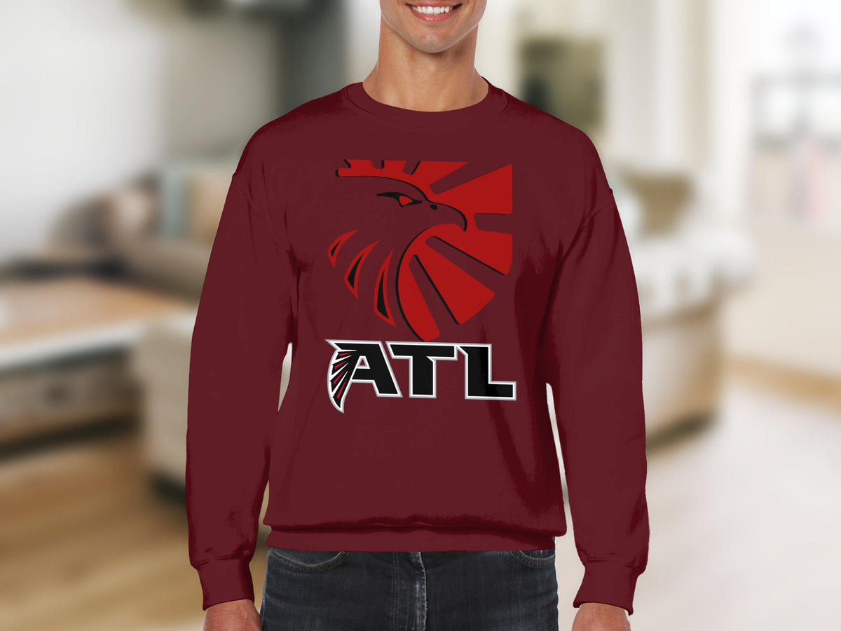 ATL Falcons Bold Logo Burgundy Sweatshirt Product
