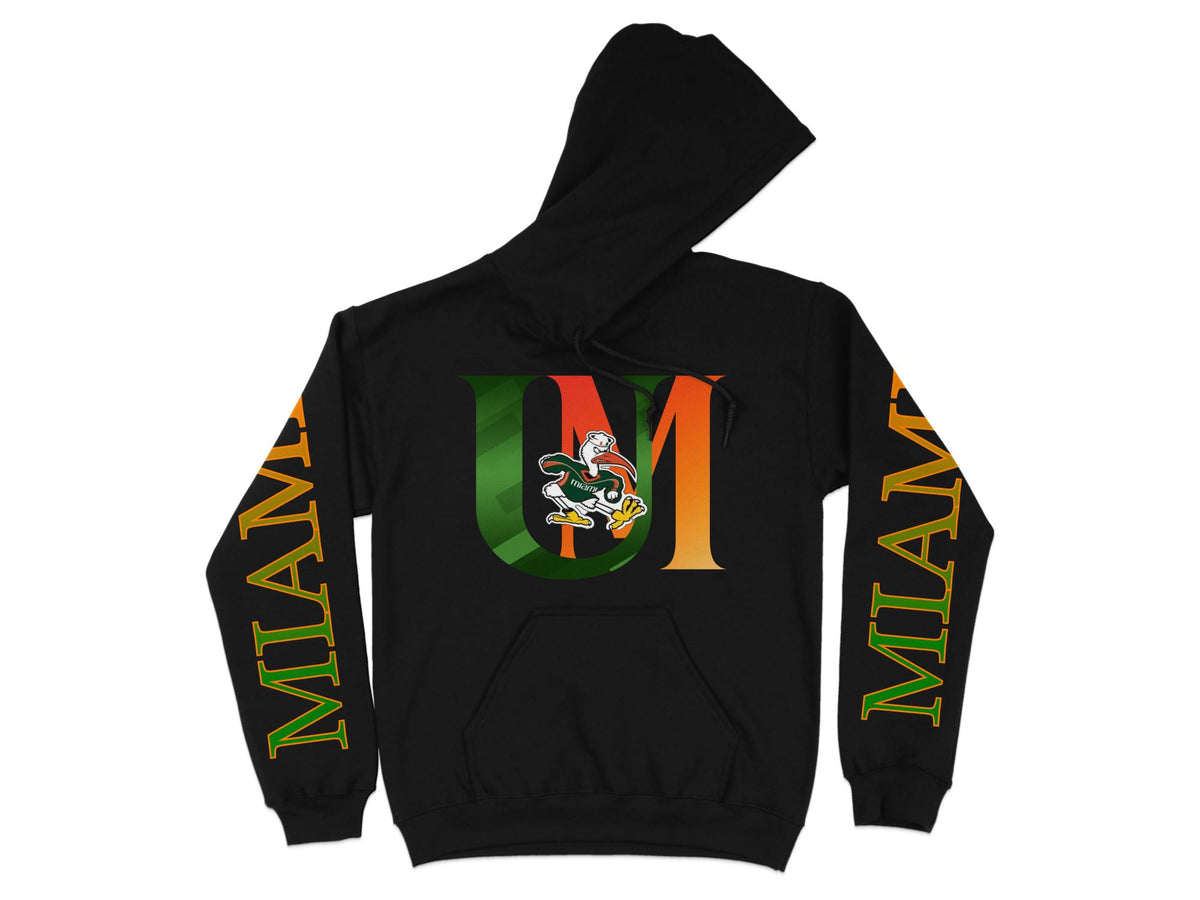 Miami Hurricanes UM Ibis Hoodie – college apparel by Educated N Fly