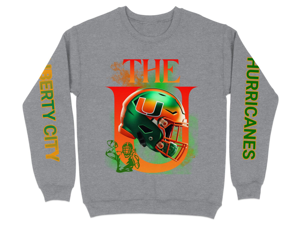 Miami Hurricanes The U Helmet Sweatshirt – fan gear