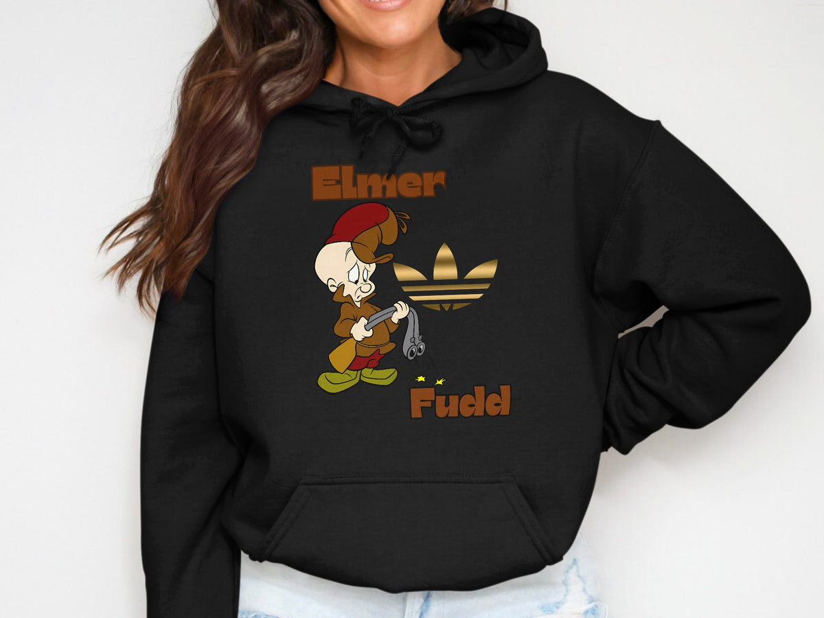Elmer Fudd Black Hoodie Cartoon Character product