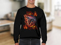 Atlanta Fire Inspired Graphic Black Sweatshirt