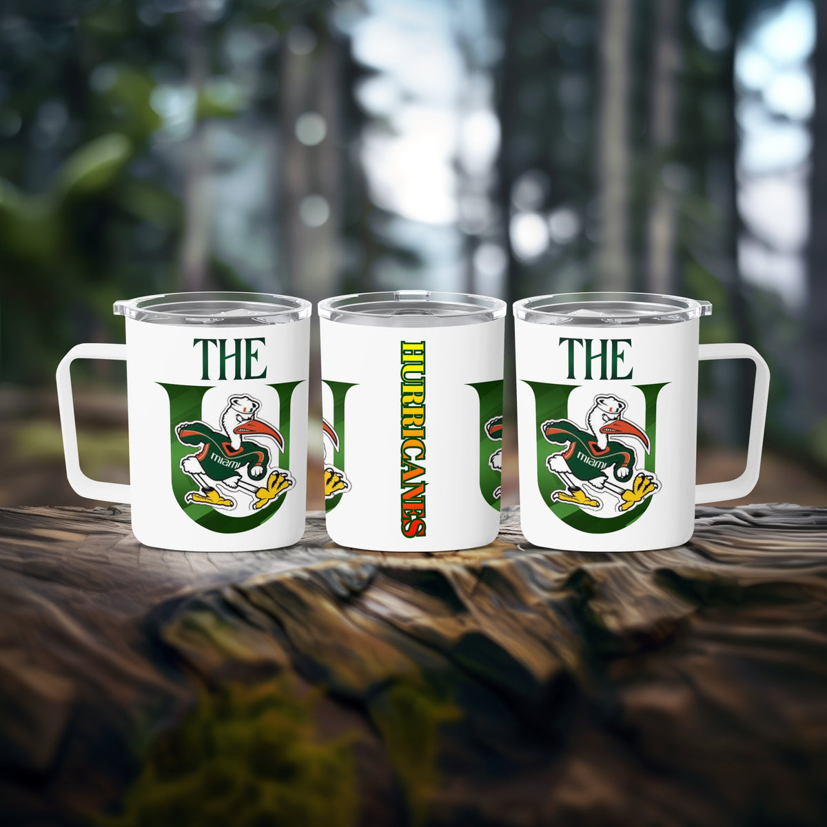 Miami Hurricanes The U Ibis Mug – lifestyle look