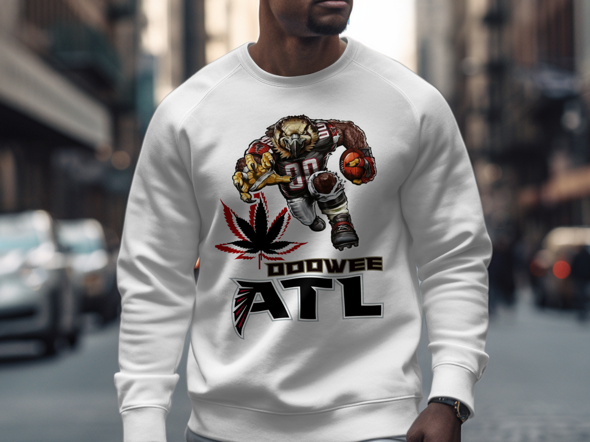 Unique Atlanta Football Themed Graphic Sweatshirt