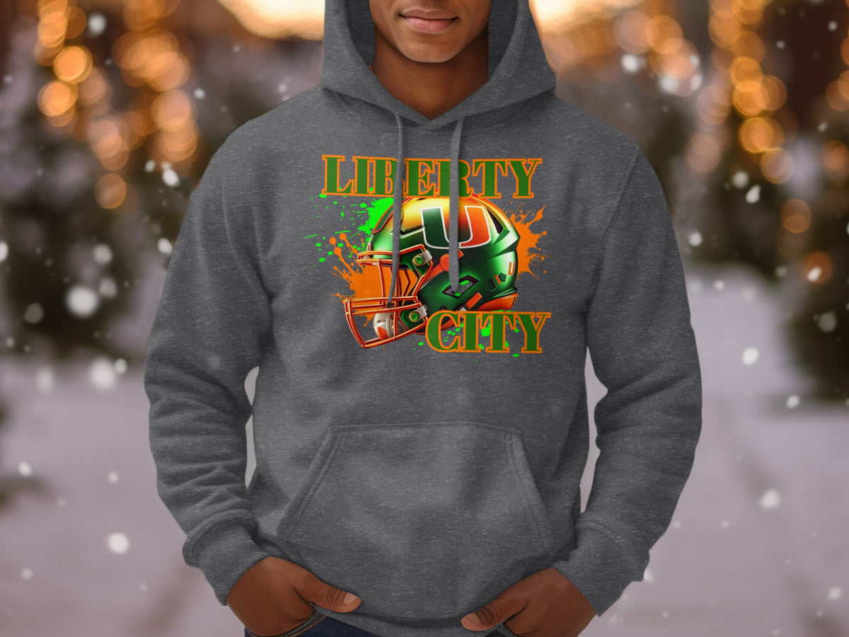 Miami Hurricanes Liberty City Helmet Hoodie – color choice