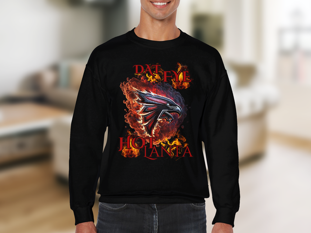 Dat Fye Hotlanta Fire Graphic Sweatshirt