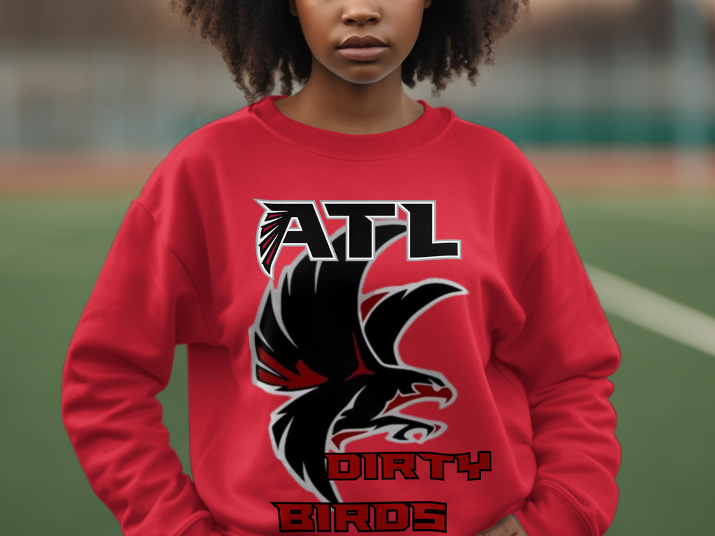ATL Dirty Birds Graphic Red Sweatshirt