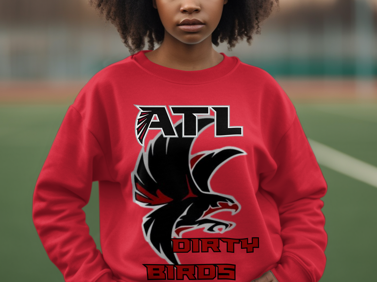 ATL Dirty Birds Graphic Red Sweatshirt