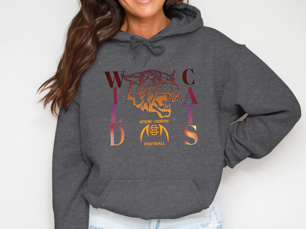 Bethune-Cookman Wildcats Roaring Wildcat Hoodie – print detail