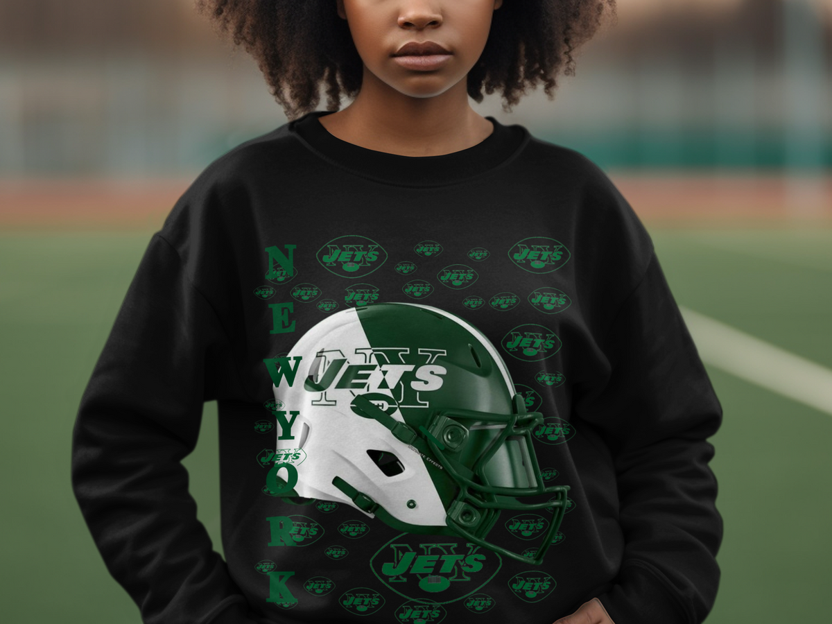 New York Jets Helmet Design Sweatshirt Fashion