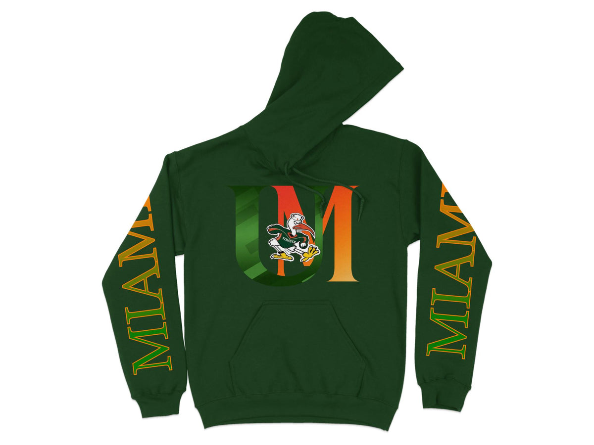 Miami Hurricanes UM Ibis Hoodie – design close-up