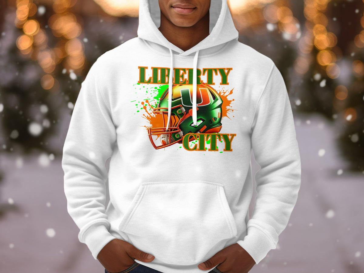 Miami Hurricanes Liberty City Helmet Hoodie – fan gear