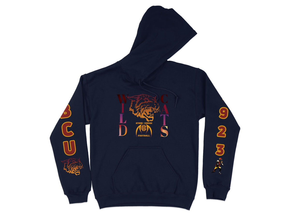 Bethune-Cookman Wildcats Roaring Wildcat Hoodie – design close-up