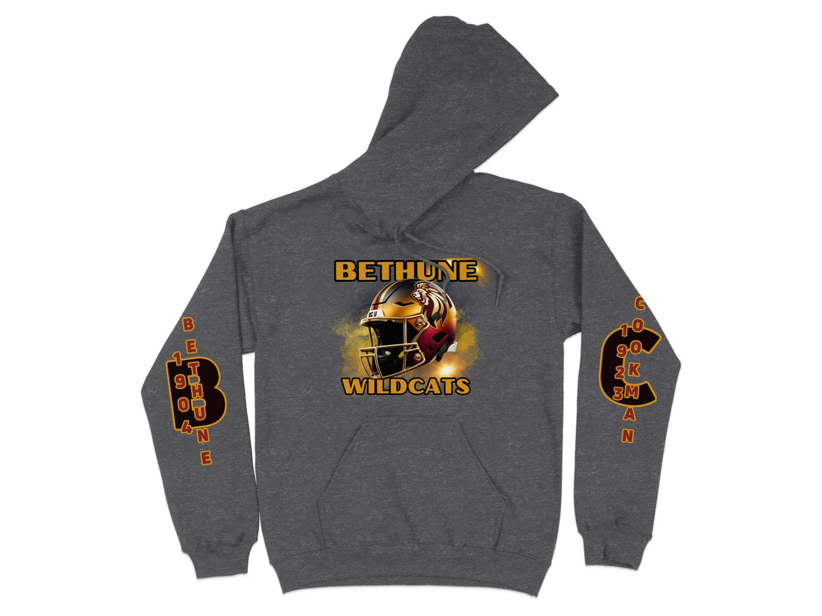 Bethune-Cookman Wildcats Maroon & Gold Helmet Hoodie – color option
